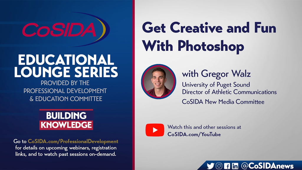 Get Creative and Fun With Photoshop | CoSIDA Educational Lounge